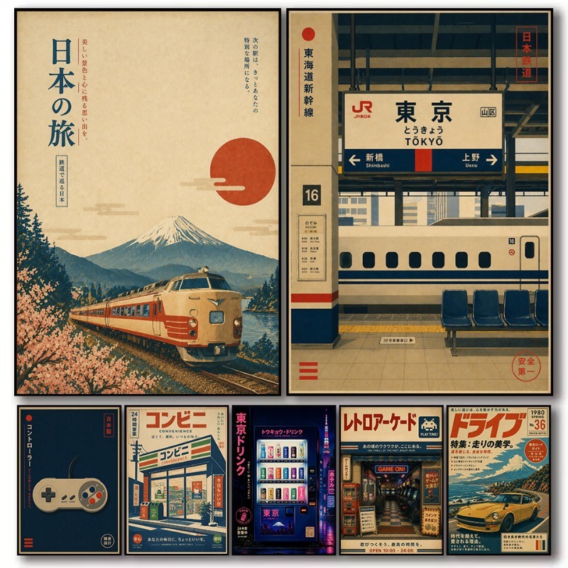 Japanese Car Lifestyle - Vintage Japanese Traditional Store Train Station