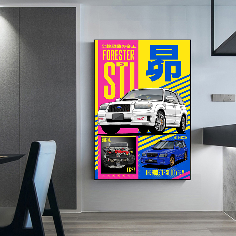 Japanese Subaru Car Poster Cla - đánh giá và giá Japanese Car Lifestyle