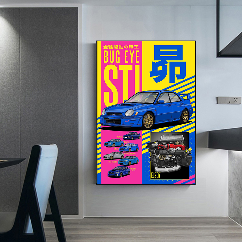 Japanese Subaru Car Poster Cla - đánh giá và giá Japanese Car Lifestyle