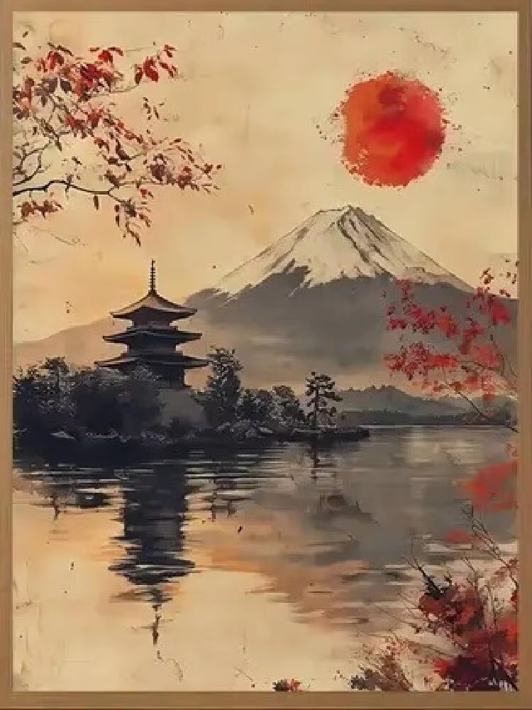 Oil Painting By Numbers Japane - đánh giá và giá Japanese Lifestyle Game