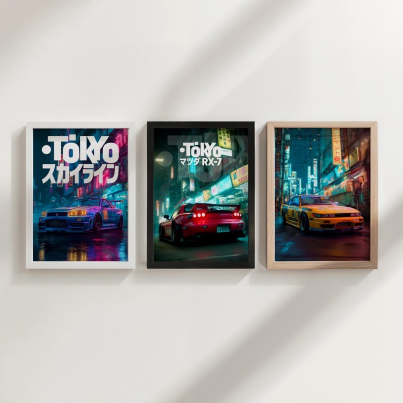 Vintage Tokyo JDM Car Poster N - đánh giá và giá Japanese Car Lifestyle